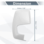 Right Side Rearview Mirror Cover Cap White for Ford Transit Custom (2012–2023)