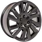 Satin Black Wheel 22 Inch Replacement for 1992–1994 Chevy Blazer