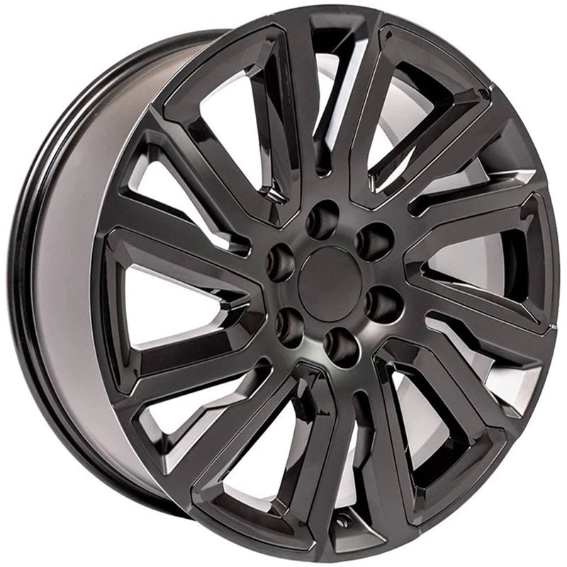 Satin Black Wheel 22 Inch Replacement for 1992–1994 Chevy Blazer