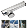 Offset Rod Holder for Marine Use (Fits 7/8 inch & 1 inch Rods) - 304 Stainless Steel
