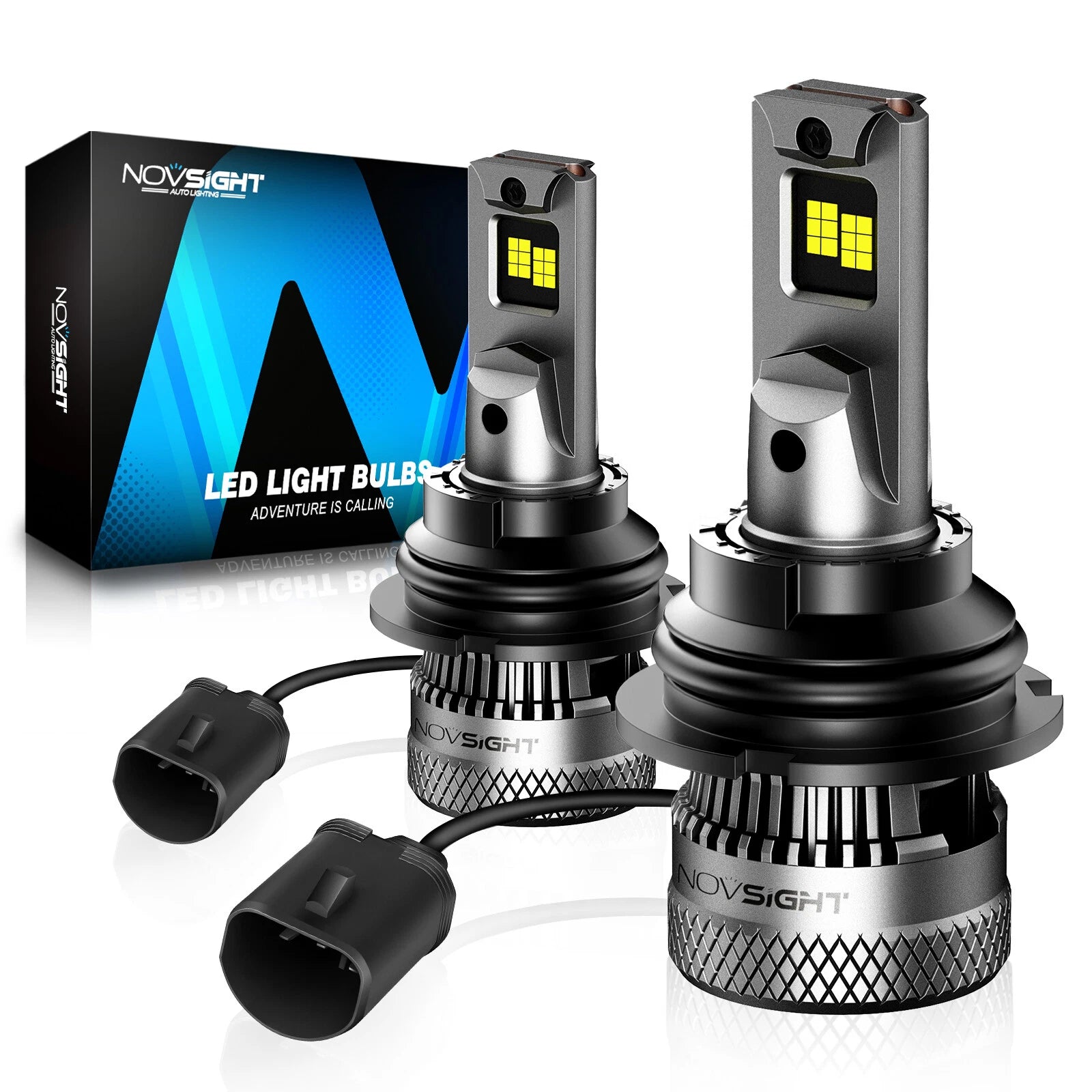 2X NOVSIGHT 9004 HB1 LED Headlight Bulbs Kit 40000LM 200W 6500K for