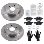 Rear Solid Brake Rotors & Ceramic Pads for Ford Transit Connect (2014–2018) S-54193