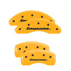 Set of 4 Yellow Caliper Covers for 2000-2005 Chevy Impala