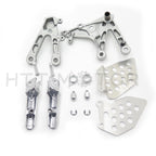 Aluminum Front Rider Footrest Pegs Bracket for Honda CBR 600RR (2007–2014)