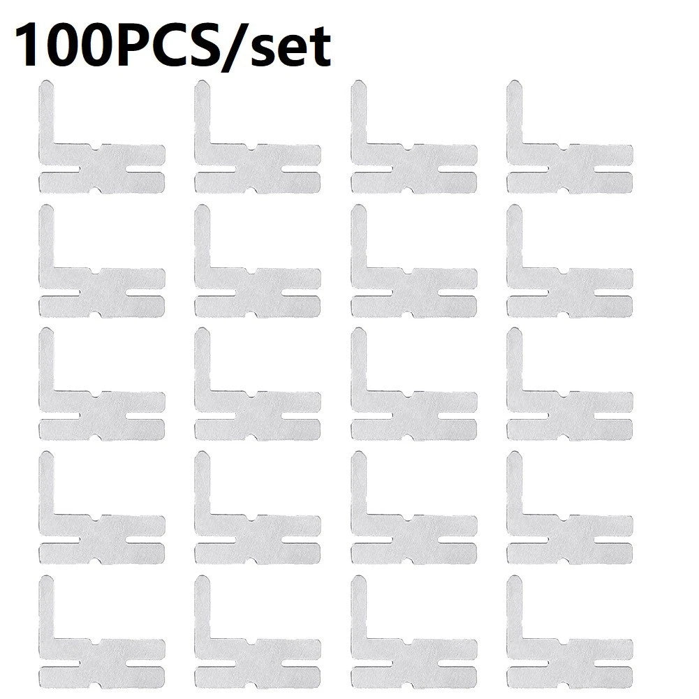 100pcs Nickel Plated Steel Battery Pack Welding Sheet for Spot Welder