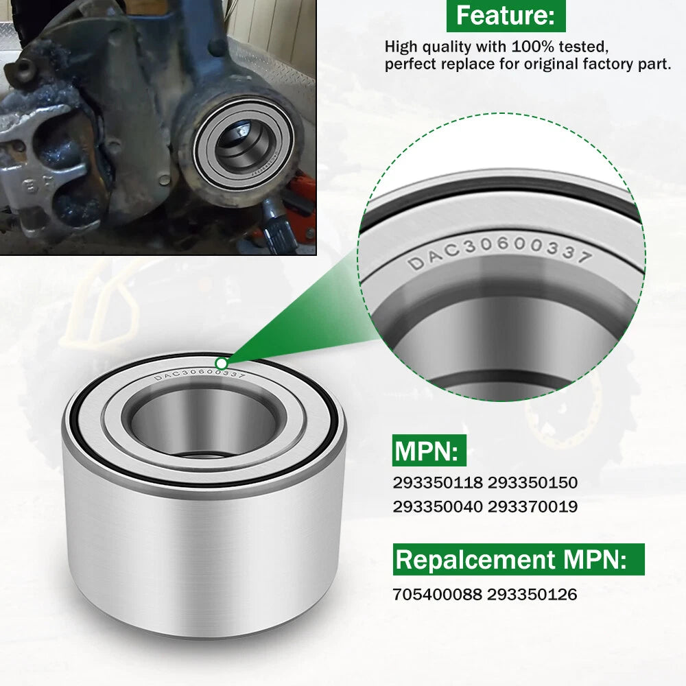 Front & Rear Wheel Bearing Kit for Can-Am Outlander Maverick Commander Defender (2015–2023)