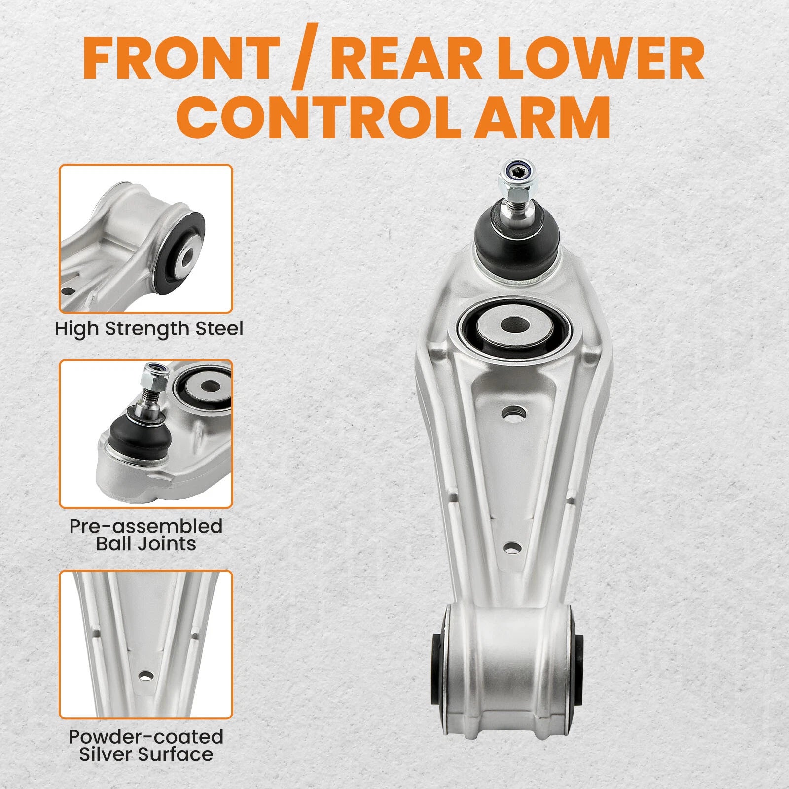 Set of 4 Lower Control Arms LH & RH for Porsche Cayman 987 (2005–2013)