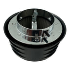 Air Cleaner Assembly 4 Inch Black Short Louvered for 2 Barrel Carb (1950–)