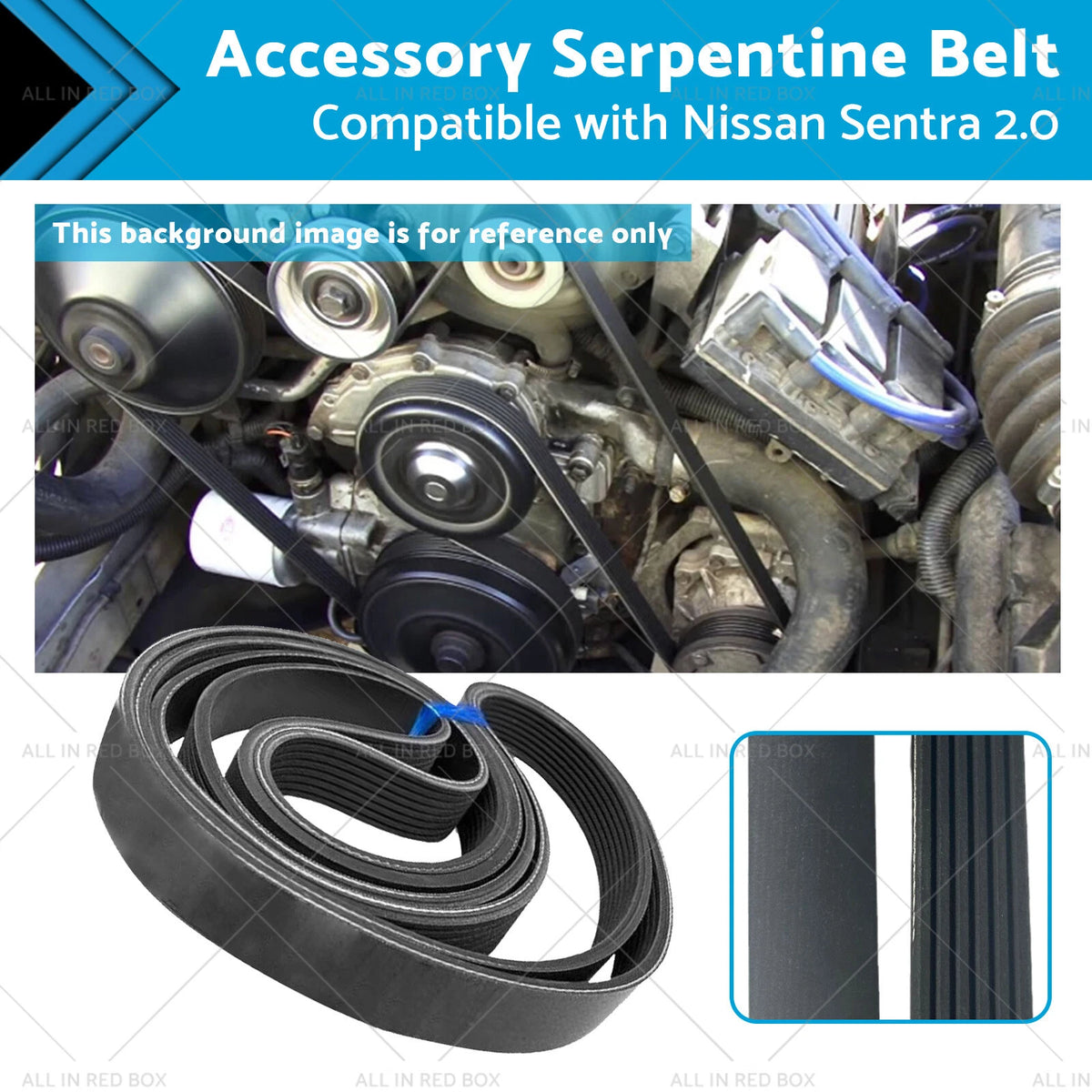 Accessory Serpentine Belt for Nissan Sentra 2.0 (2007–2012) 11720-ET00A