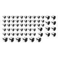 62X Engine Bolt Chrome Cap Kit for Harley Touring Road King Softail Trike (18-24)