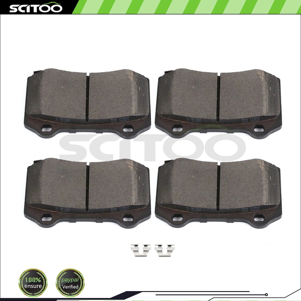 Set of 4 Metallic Brake Pads Rear for Chevy SS (2015–2017) & Jeep Grand Cherokee SRT (2014–2018)