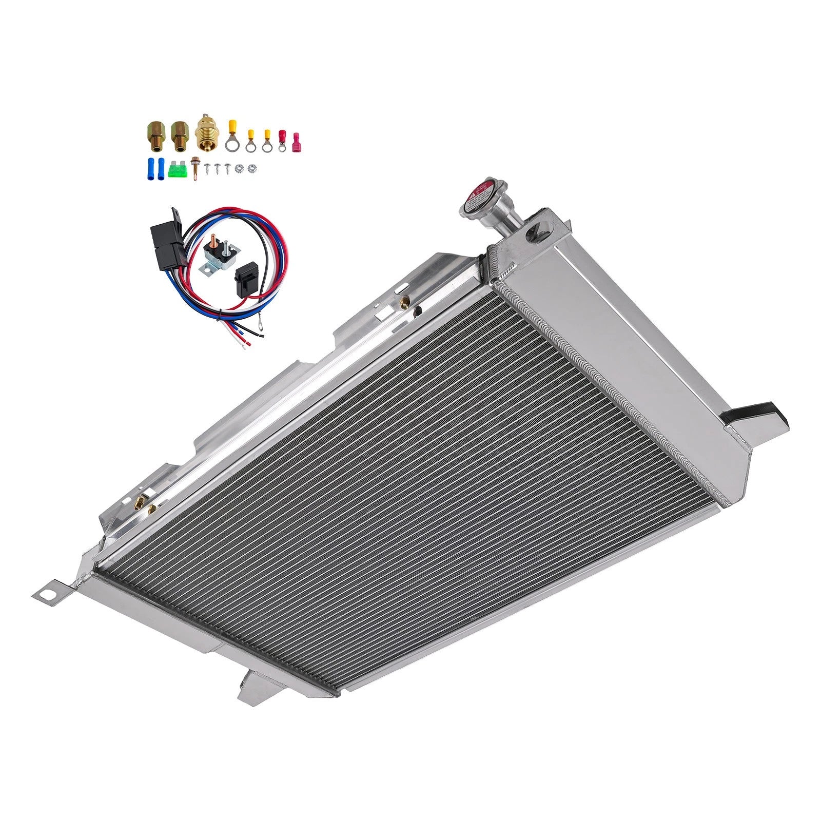 3Row Radiator Shroud Fan for Ford F-Series Bronco V8 (1985–1997)