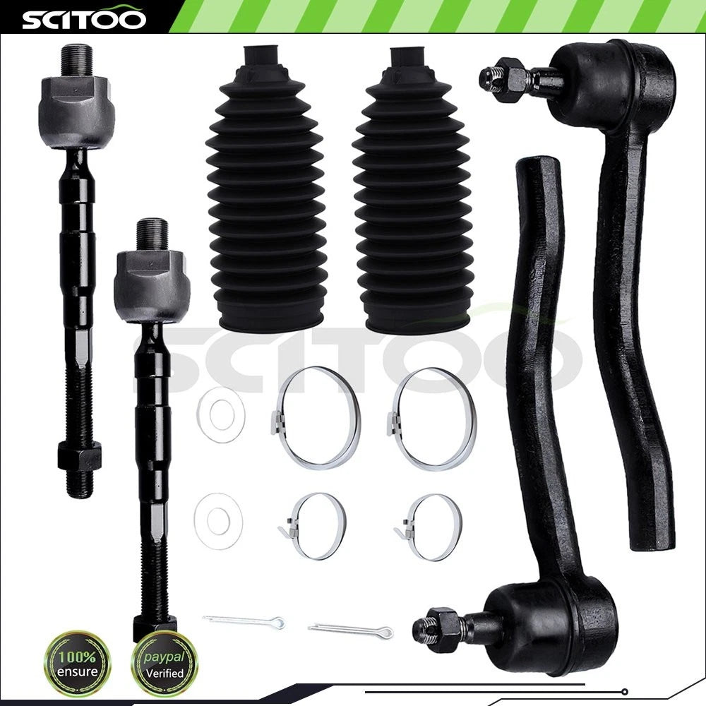 Set of 2 Front Tie Rod Ends for Nissan Altima (2007–2012) ES800357 ES800358 EV800356