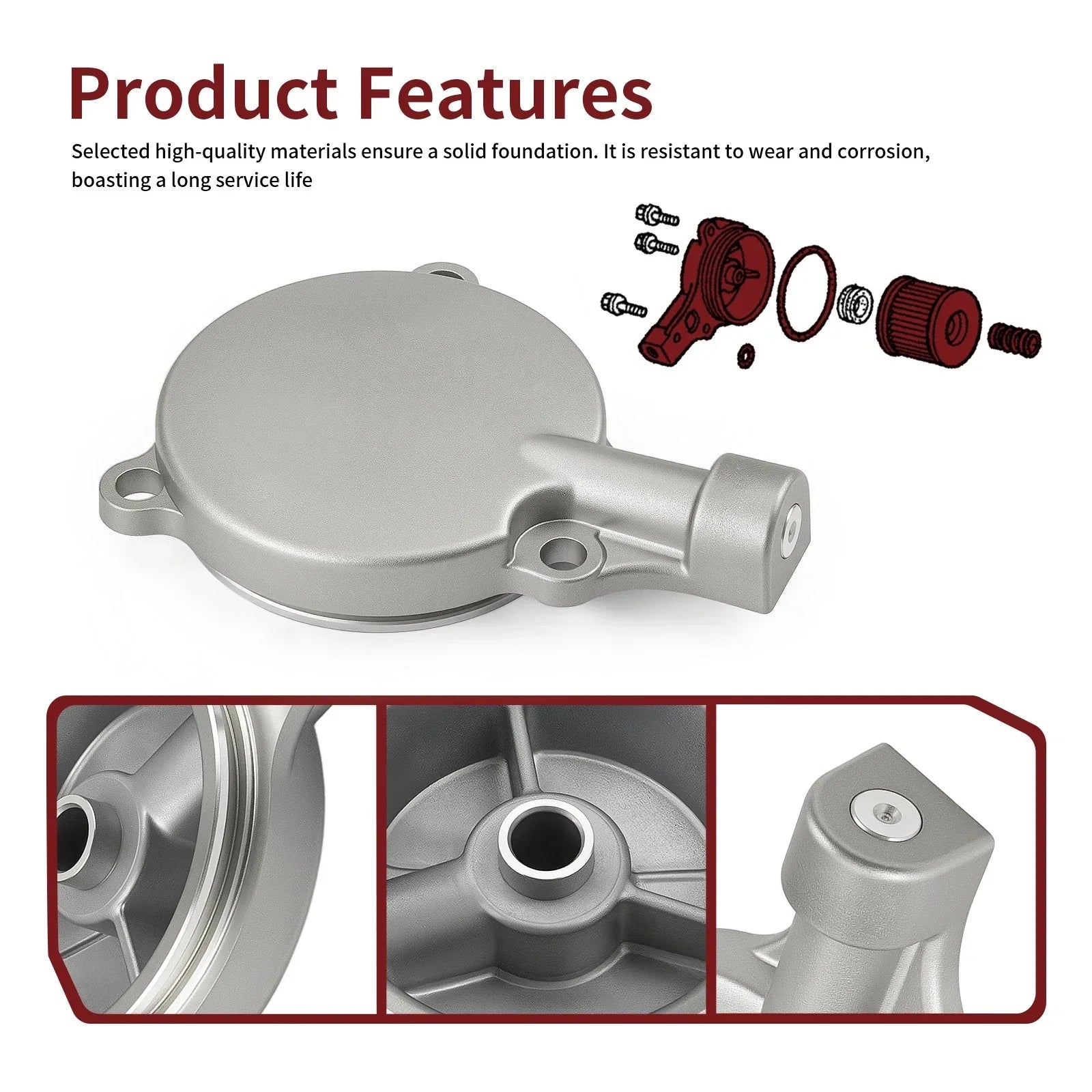 Oil Filter Cover & Oil Filter O-Ring for Honda Rancher 350 (2000–2006)