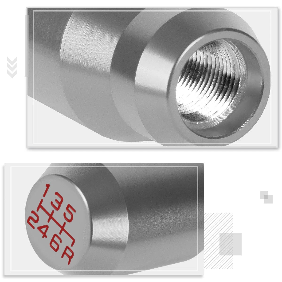J2 Aluminum 6-Speed Manual Shift Knob for