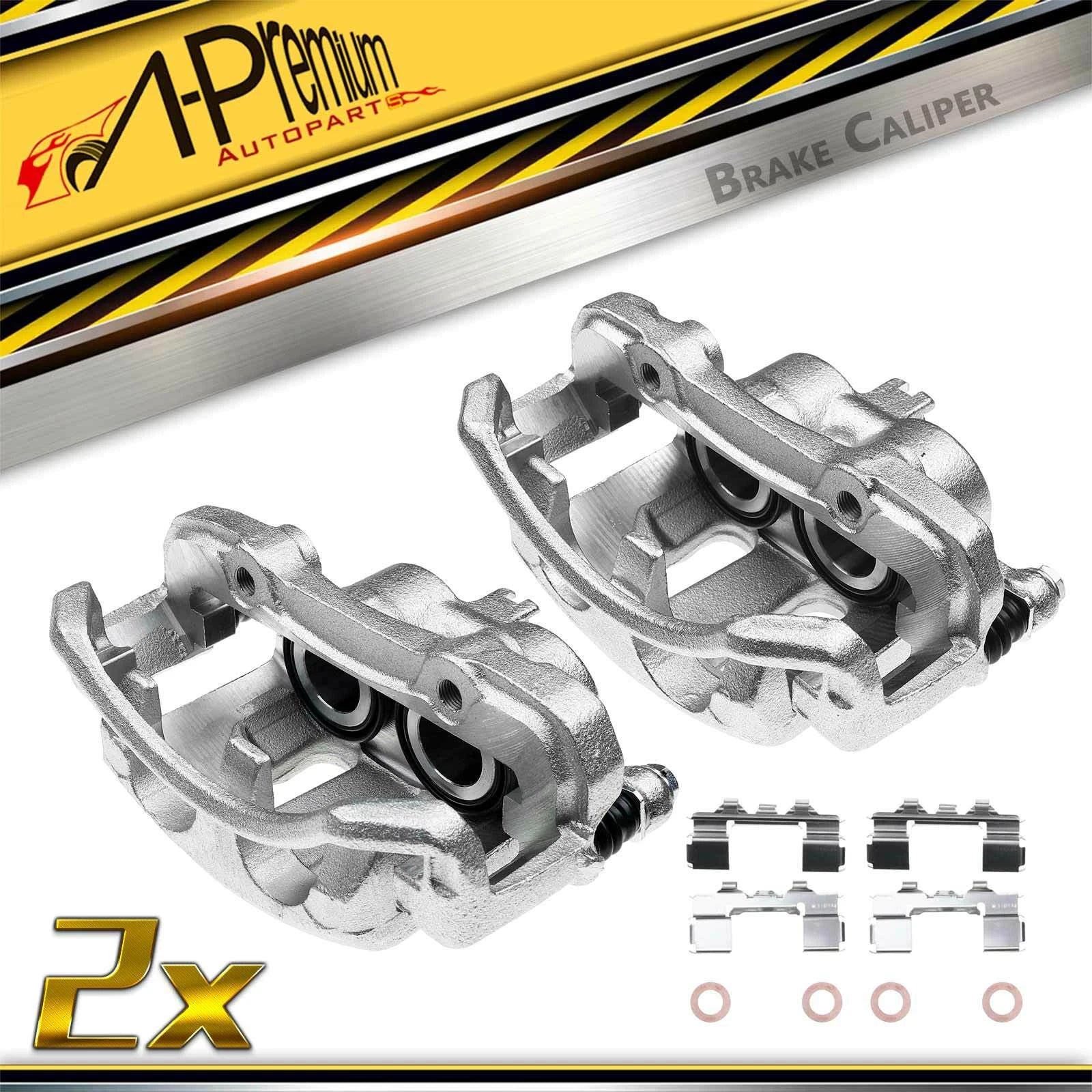 Pair Front Brake Calipers with Bracket for Nissan Pathfinder D21 (1986–1995)