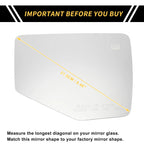 Right Side Mirror Glass Replacement for Ford Explorer (2006–2010)