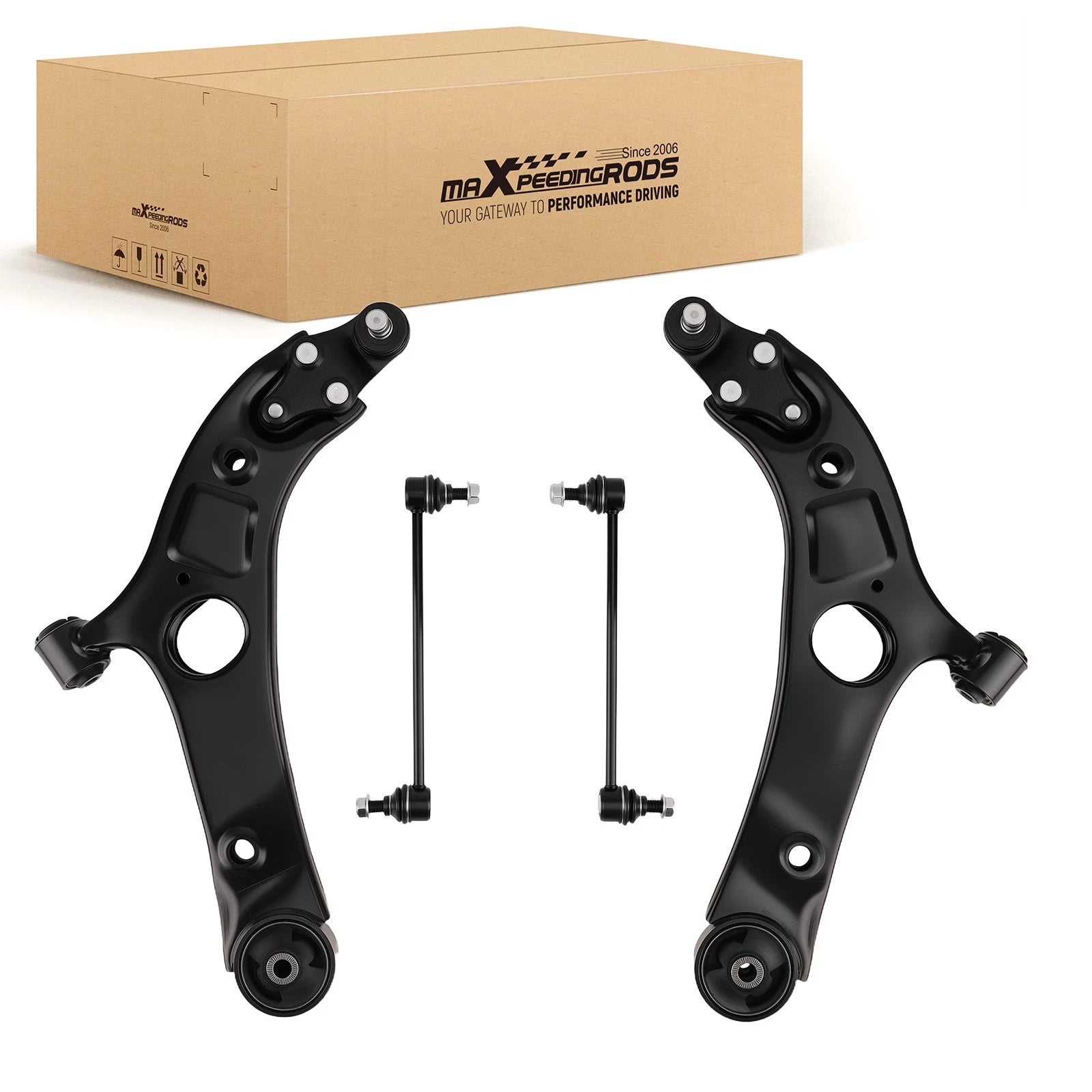 Set of 4 Front Lower Control Arm Sway Bar Link for Kia Optima, Cadenza (2012–2016)