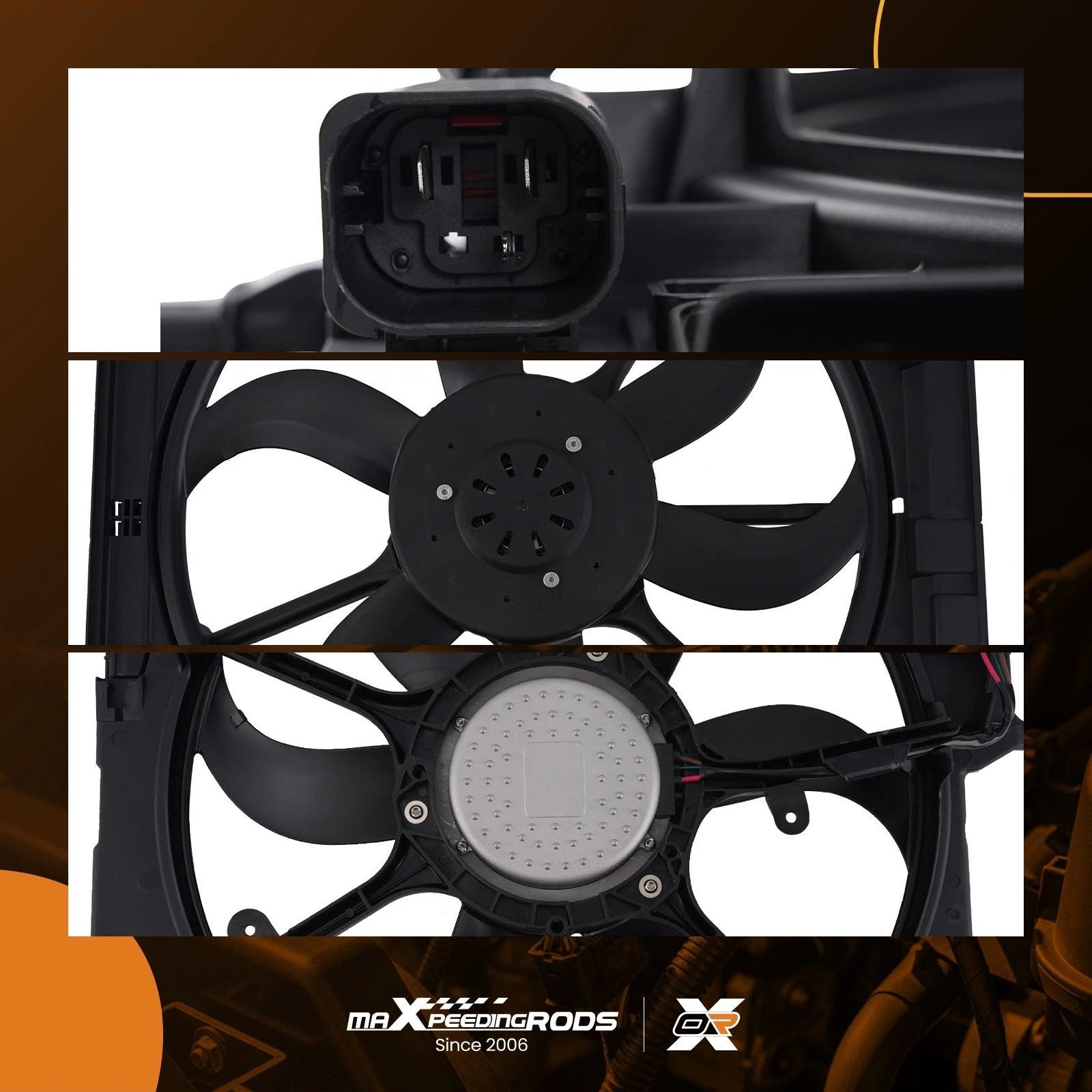 Radiator Cooling Fan Assembly for BMW X5 X6 (2008-2014)
