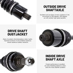 Complete CV Joint Axles for Polaris RZR S 900 EPS (2015)
