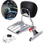 Backrest Sissy Bar with Rack for Harley Dyna Low Rider FXD (2006–2018)