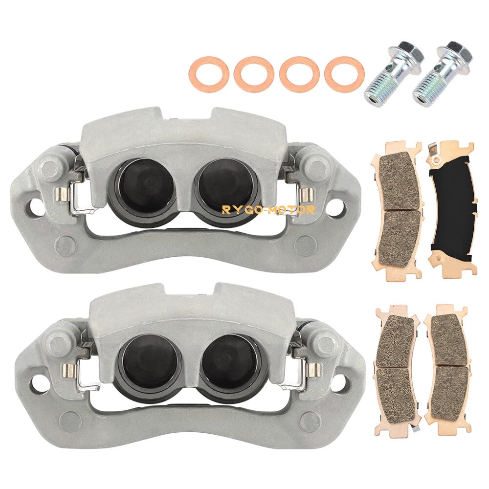 Set of 2 Front Brake Calipers w/Pads for Honda Pioneer 1000 M3/M5/M6 (2016–2023)