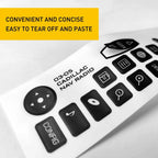Set of 4 Navigation Radio Button Repair Decals for Cadillac Escalade (2003–2005)