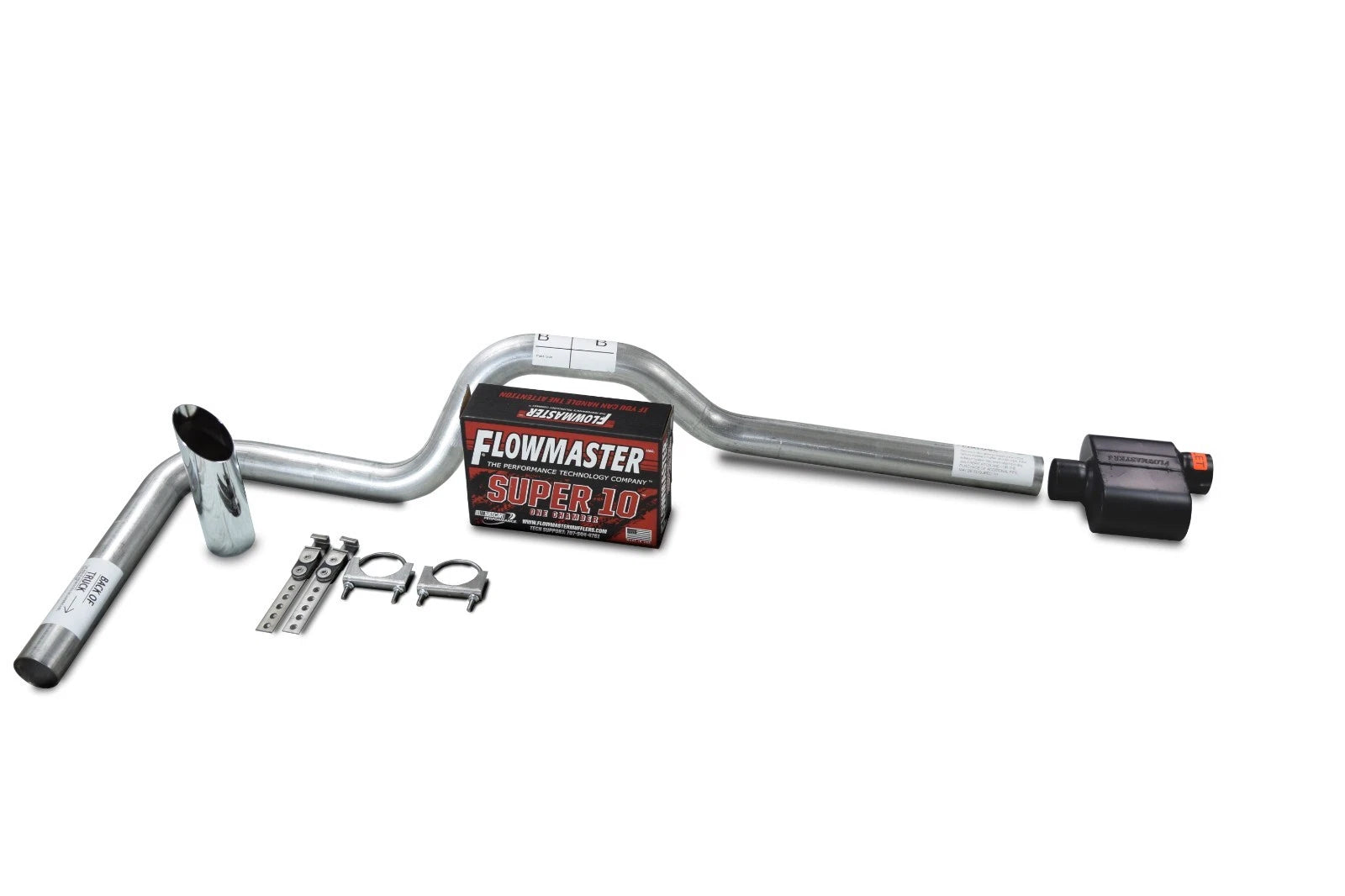 3" Exhaust Kit for Ford F-150 (1987–1997) Flowmaster Super 10 Slash Tip