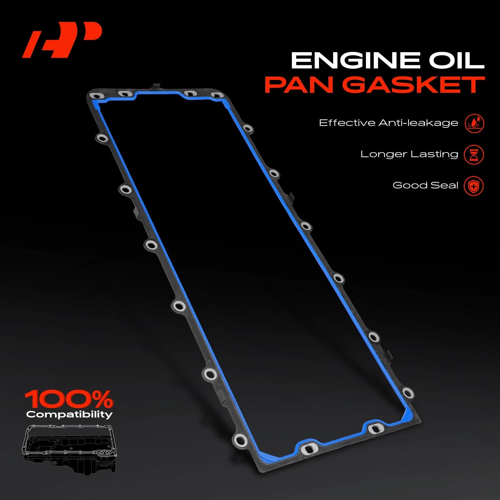 Engine Oil Pan Gasket for Ford F-250 F-350 Super Duty (1999–2023)