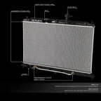 Full Aluminum Core Cooling Radiator for Kia Rio5 (2006–2011) DPI 2820