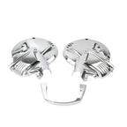 Front Brake Rotor Disc Covers for Honda Goldwing GL1500 88-00 Chrome