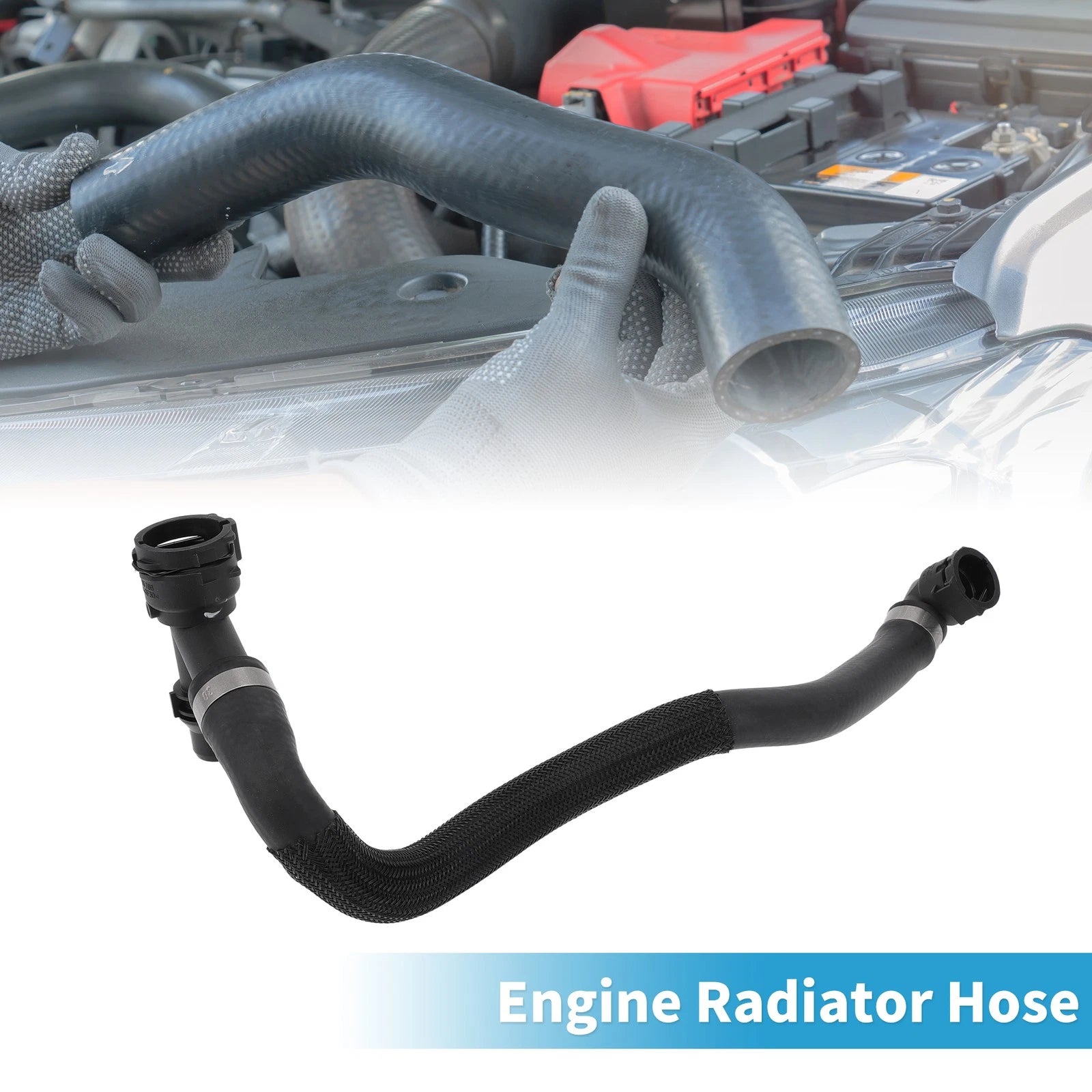 Engine Radiator Hose No. 64219363338 for BMW 230i (2017–2020) Rubber Black