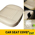 Set of 2 Universal PU Leather Seat Covers for Car Truck Van