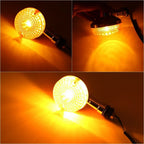 Amber Motorcycle Turn Signal Blinker Light Bulbs for Classic Bikes (12V)