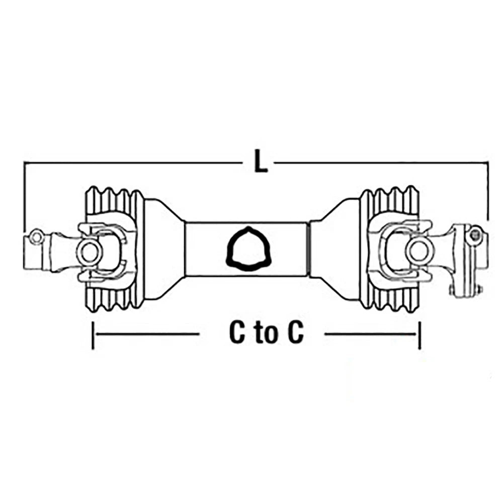 PTO Driveline 1 3/8" 6 QD Shear Bolt Clutch for Universal (N16234)