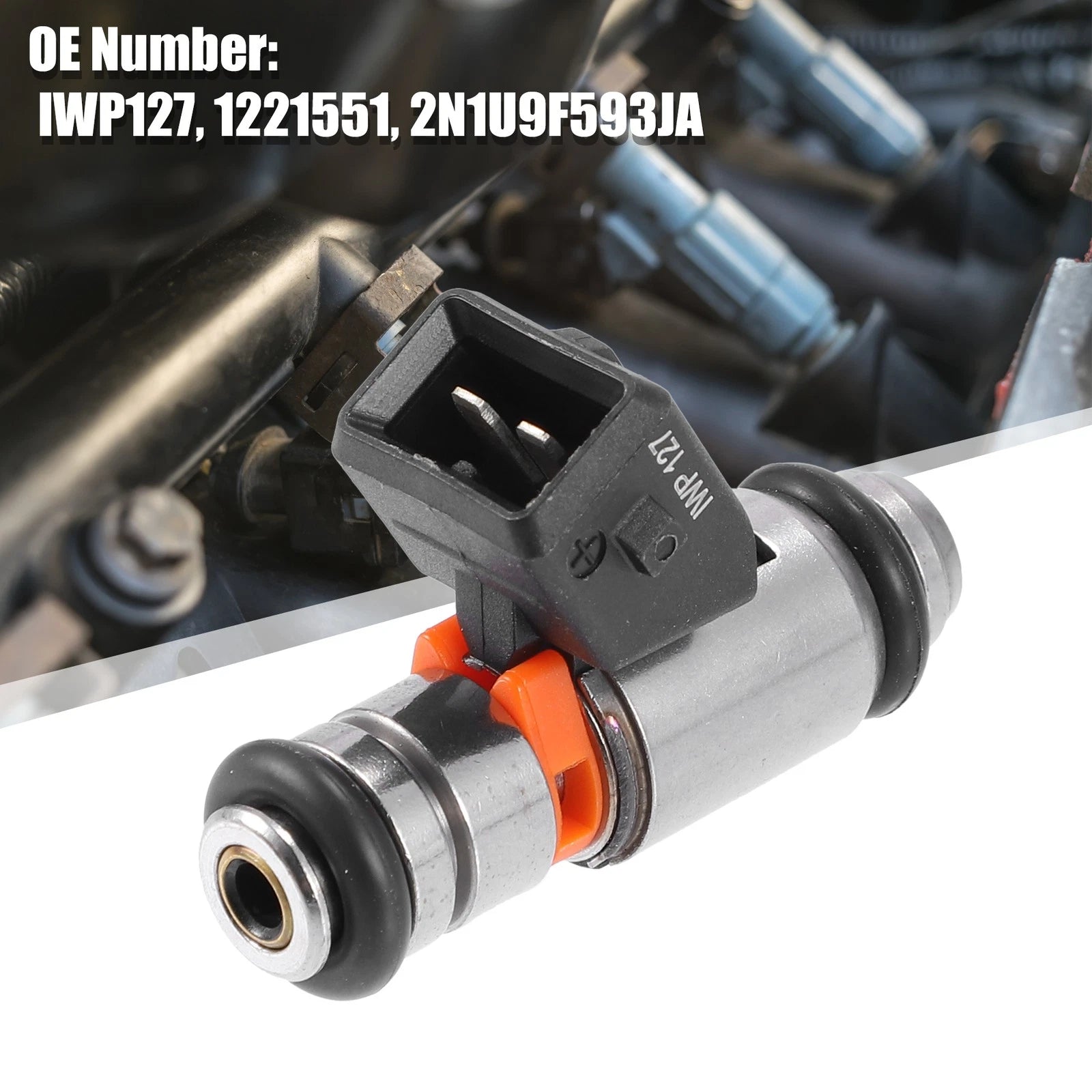 Set of 4 IWP127 1221551 Fuel Injectors for Ford KA Hatchback (2003–2008)