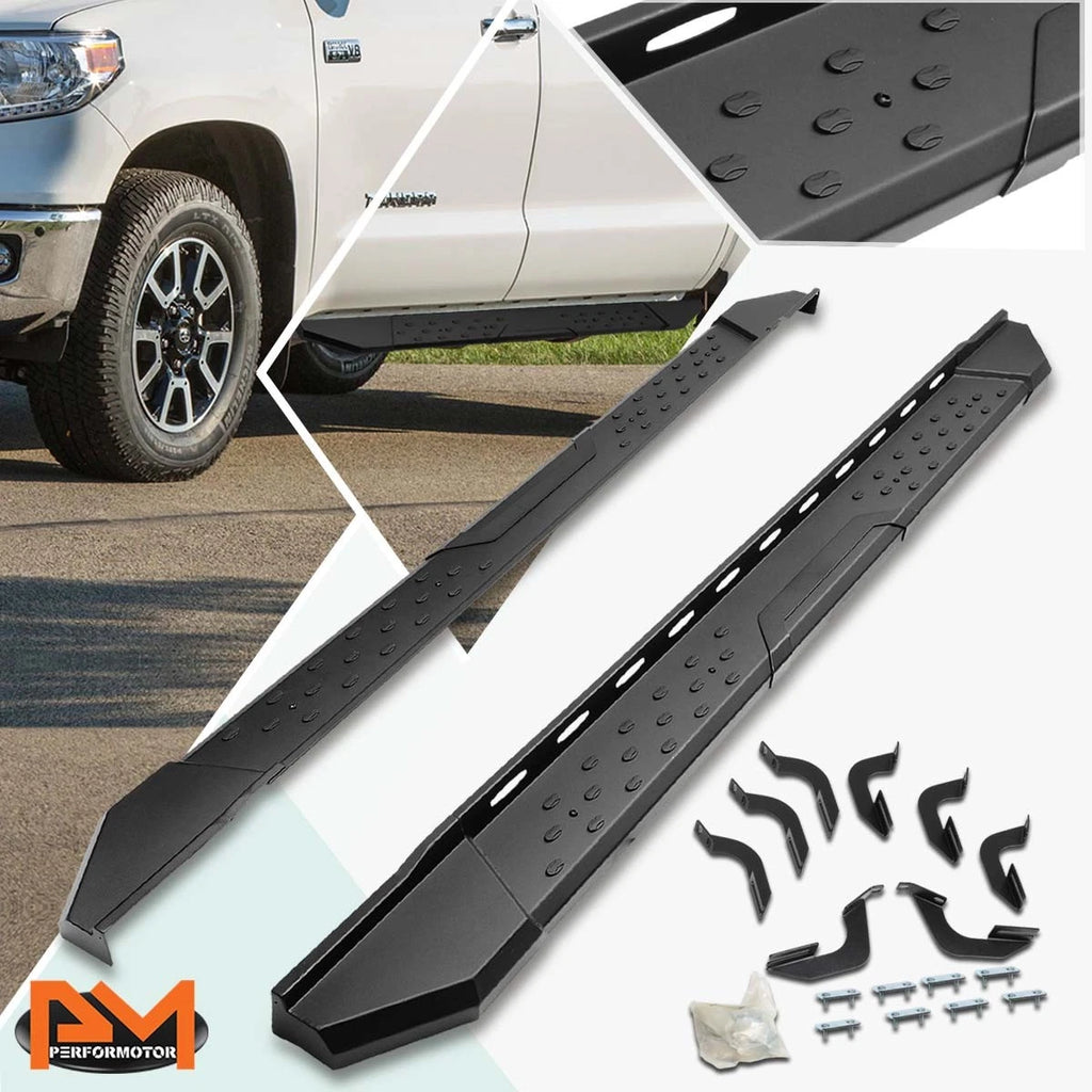Set of 2 Side Step Nerf Bars for Toyota Tundra CrewMax (2007–2020) Black