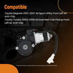 Front Left Window Lift Motor for Toyota Sequoia/Tundra (2008–2021) 8572034030