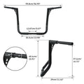 16" Rise 1.25" Ape Handlebar for Harley Electra Road Glide King Bagger (1982–2024)