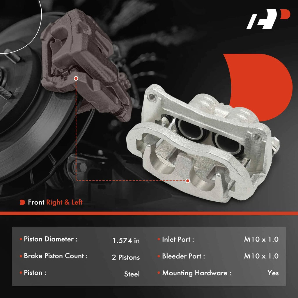 2X Rake Caliper with Bracket for Subaru Impreza (2017-2021)