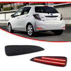 Smoke LED Rear Bumper Reflector for Toyota Yaris (2012–2014)