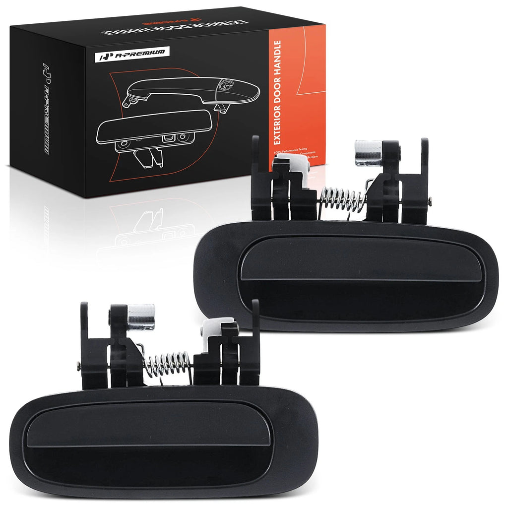2X Rear Texture Black Exterior Door Handle for Chevy Prizm (1998–2002)