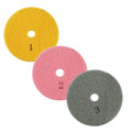 3PCS 4 Inch Diamond Polishing Pads for Granite Stone Marble