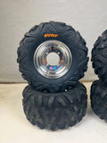 Set of 2 DWT Polished Aluminum Wheels Rims for Honda TRX70