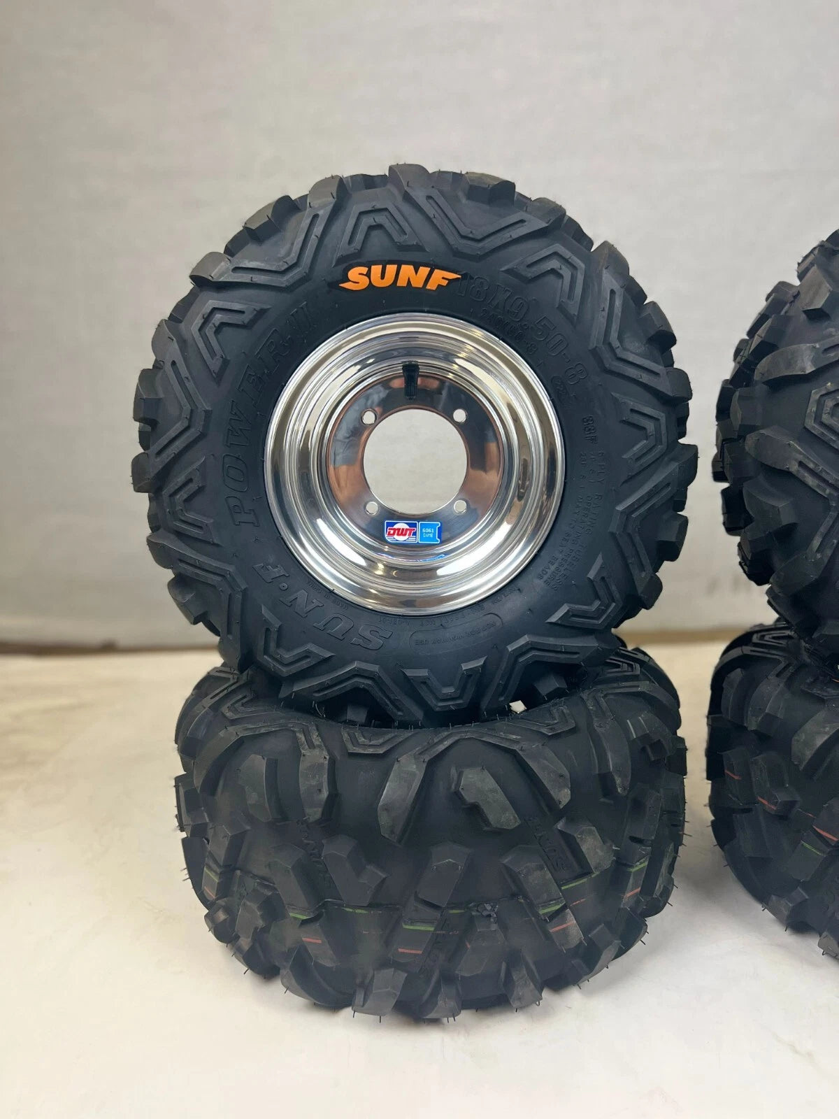 Set of 2 DWT Polished Aluminum Wheels Rims for Honda TRX70