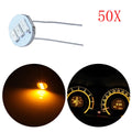 50x T4.7 3SMD LED Lights for GM Automatic Heater Control 
