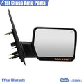 Pair Power Heated Turn Signal Mirrors for Ford F150 (2009–2011)
