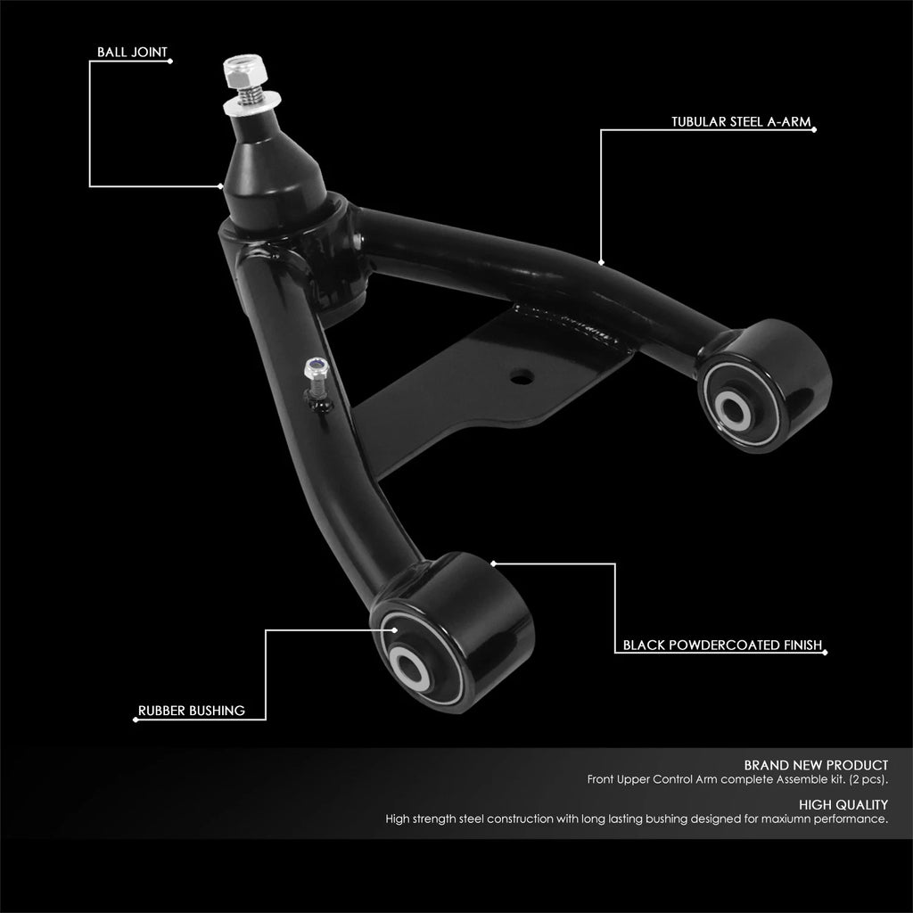 Set of 2 Front Upper Control Arms for Chevy S10 GMC S15 (1984–2004)