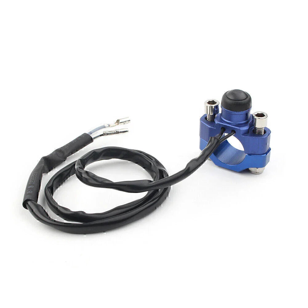 Rotating Bar Clamp Start Stop Kill Switch Button for 7/8" Handlebar