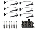 Set of 6 Denso Ignition Coil Wire Iridium TT Spark Plug for Ford Mercury 3.0 V6